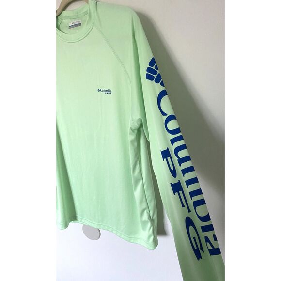 Columbia Green Mens PFG Terminal Tackle™ Long Sleeve Lightweight Top Shirt Sz S - Picture 8 of 12
